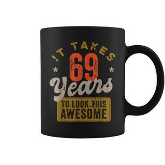 Awesome 69 Year Old - Vintage 69Th Birthday Coffee Mug - Seseable
