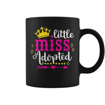 Awesome Adoption Little Miss Adopted Adoption Day Coffee Mug | Mazezy