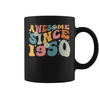 Awesome Since 1950 73Rd Birthday Retro Gifts Born In 1950 Coffee Mug - Seseable