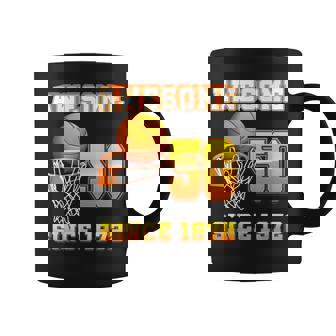 Awesome Since 1972 Basketball 50Th Birthday 50 Years Old Coffee Mug - Thegiftio UK