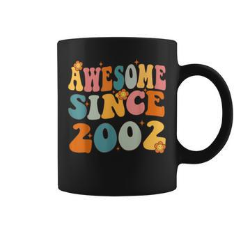 Awesome Since 2002 Birthday 21St Anniversary Groovy 21 Years Coffee Mug | Mazezy