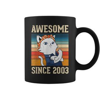 Awesome Since 2003 Vintage Women Birthday Gift 20 Years Old Coffee Mug - Seseable