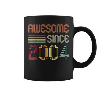 Awesome Since 2004 19Th Birthday Retro Coffee Mug | Mazezy