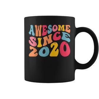 Awesome Since 2020 3 Years Old Retro Vintage 3Rd Birthday Coffee Mug - Seseable