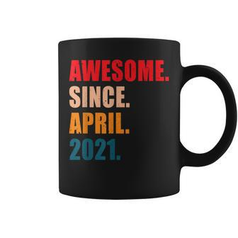 Awesome Since April 2021 Vintage Personalized Birthday Coffee Mug - Seseable