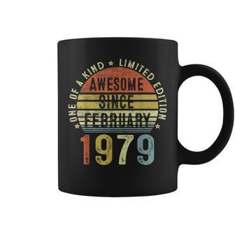 Awesome Since February 1979 44 Years Old 44Th Birthday Gifts Coffee Mug - Seseable