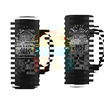 Awesome Since January 1948 Gifts 75 Year Old 75Th Birthday Coffee Mug - Seseable