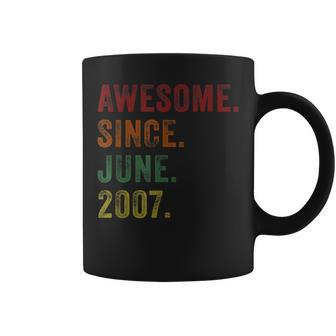 Awesome Since June 2007 Birthday Party Vintage June 2007 Coffee Mug - Seseable