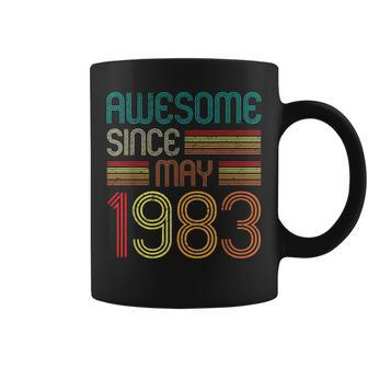 Awesome Since May 1983 40Th Birthday 40 Years Old Vintage Coffee Mug - Seseable