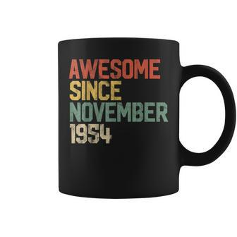 Awesome Since November 1954 65Th Birthday Gift 65 Year Old Coffee Mug | Mazezy
