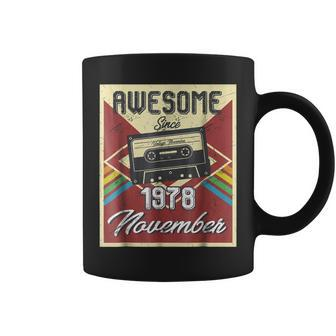 Awesome Since November 1978 Retro 40 Birthday Tee Coffee Mug | Mazezy