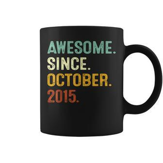 Awesome Since October 2015 7Th Birthday Gift 7 Years Old Boy  V2 Coffee Mug - Seseable
