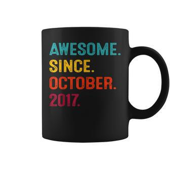 Awesome Since October 2017 5Th Birthday Gift 5 Years Old Boy  V2 Coffee Mug - Seseable
