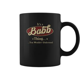 Babb Name Babb Family Name Crest Coffee Mug - Seseable