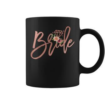 Bachelorette Bride Bridal Wedding Shower Gift Floral Cute Coffee Mug - Seseable