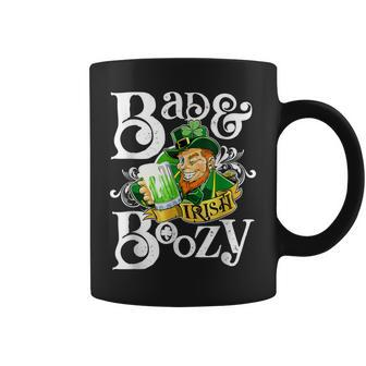 Bad And Boozy St Patricks Day Irish Leprechaun Coffee Mug - Seseable