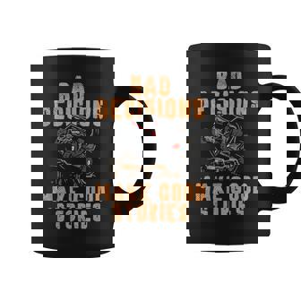 Bad Decisions Good Stories Four Wheeler Quad Off-Roading Sxs Coffee Mug | Mazezy