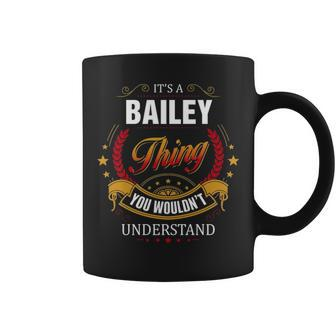 Bailey Family Crest Bailey Bailey Clothing Bailey T Bailey T Gifts For The Bailey Coffee Mug - Seseable