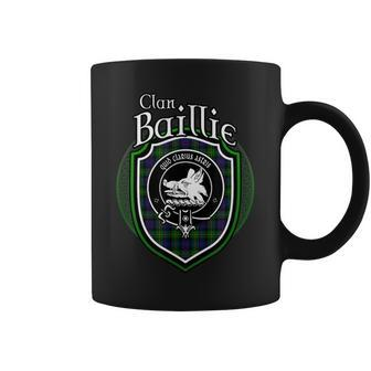 Baillie Clan Crest | Scottish Clan Baillie Family Badge Coffee Mug - Seseable
