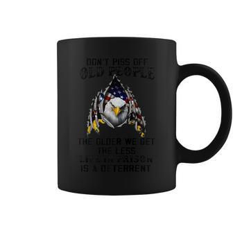 Bald Eagle American Flag 4Th Of July Funny Old People Saying Coffee Mug - Thegiftio UK