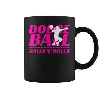 Balls N Dolls Dodgeball Tournament Team Name Matching Coffee Mug | Mazezy