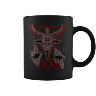 Baphomet Devil Demon Goat Pentagram Lucifer Goth 666 Satanic Coffee Mug | Mazezy