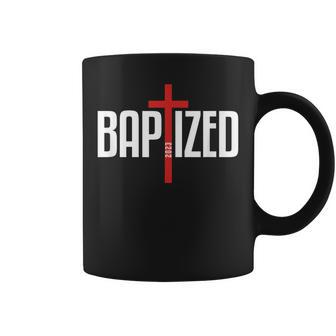Baptized 2023 Christian Water Baptism Church Group Christ Coffee Mug | Mazezy
