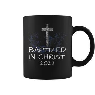 Baptized In Christ 2023 New Christian Baptism Convert Bible Coffee Mug | Mazezy
