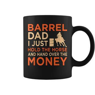 Barrel Racing Dad Horse Racer Horses Race Lover Graphic Coffee Mug | Mazezy