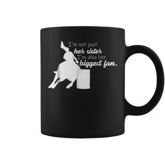 Barrel Racing Sister T Cowgirl Horse Riding Racer Coffee Mug | Mazezy