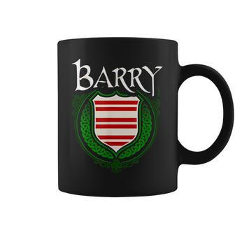 Barry Surname Irish Last Name Barry Family Crest Coffee Mug | Mazezy