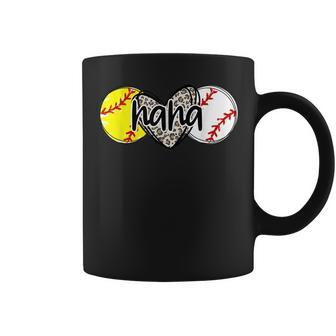Baseball And Softball Nana Leopard Grandma Of Both Coffee Mug | Mazezy