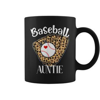 Baseball Auntie Leopard Game Day Baseball Lover Mothers Day Coffee Mug - Thegiftio UK