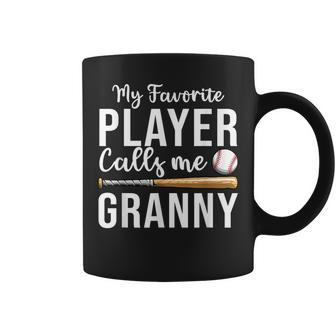 Baseball Granny Favorite Baseball Player Grandma Coffee Mug | Mazezy