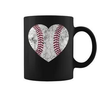 Baseball Heart  Cute Mom Dad Men Women Softball Coffee Mug