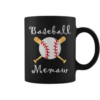 Baseball Memaw Grandsons Game Day Gifts To Cheer Grandma Coffee Mug | Mazezy