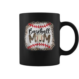 Baseball Mom Leopard Funny Softball Mom Mothers Day 2023 Coffee Mug - Seseable
