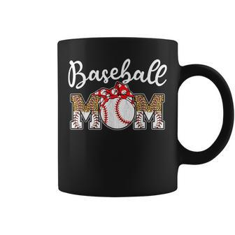 Baseball Mom Leopard Funny Softball Mom Mothers Day 2023 Coffee Mug | Mazezy CA