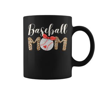 Baseball Mom Leopard Softball Mothers Day Coffee Mug | Mazezy