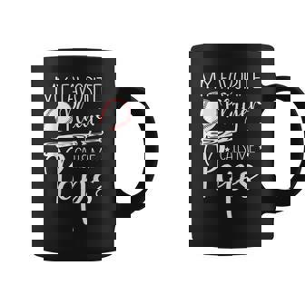 Baseball My Favorite Player Calls Me Pops Grandpa Gift Coffee Mug | Mazezy