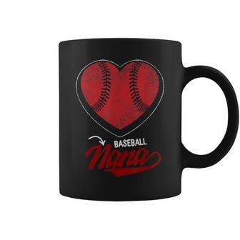 Baseball Nana Proud Grandma Mothers Day Love Player Mama Coffee Mug - Seseable