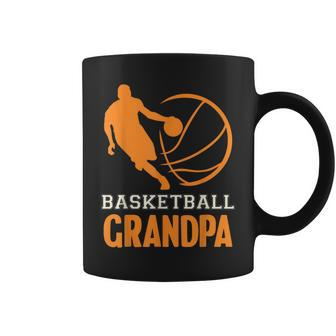Basketball Opa Schwarzes Tassen mit Spielergrafik - Seseable