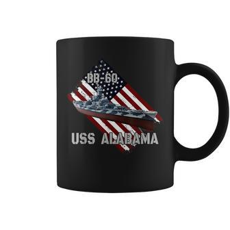 Battleship Uss Alabama Bb-60 & Combat Warship Veterans Day Coffee Mug - Seseable
