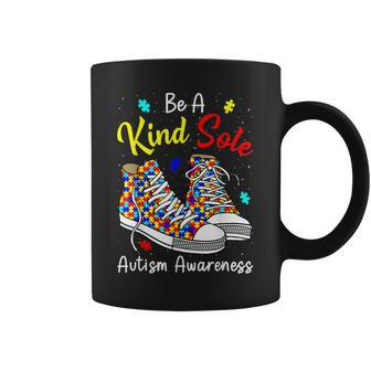 Be A Kind Sole Autism Awareness Rainbow Trendy Puzzle Shoes  Coffee Mug
