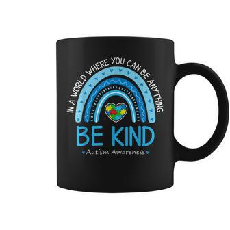 Be Kind Autism Awareness Leopard Rainbow Choose Kindness Coffee Mug - Seseable