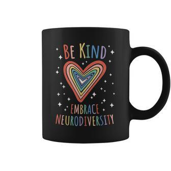 Be Kind Embrace Neurodiversity Heart – Adhd Asd Autism Coffee Mug | Mazezy
