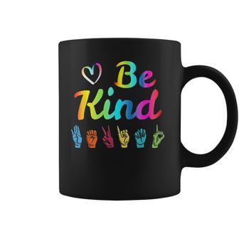 Be Kind Love Asl Sign Language Nonverbal Teacher Student Coffee Mug - Thegiftio UK