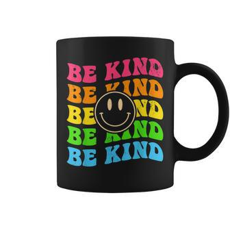 Be Kind Retro Happy Face Vintage Positivity Coffee Mug | Mazezy