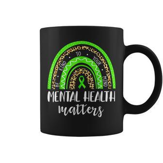 Be Kind To Your Mind Mental Health Matters Awareness Leopard Coffee Mug | Mazezy