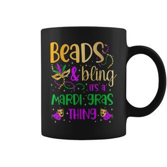 Beads And Bling Its A Mardi Gras Thing Carnival Mardi Gras Coffee Mug - Seseable